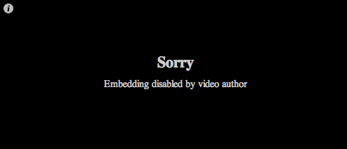 VideoPress restricted embed